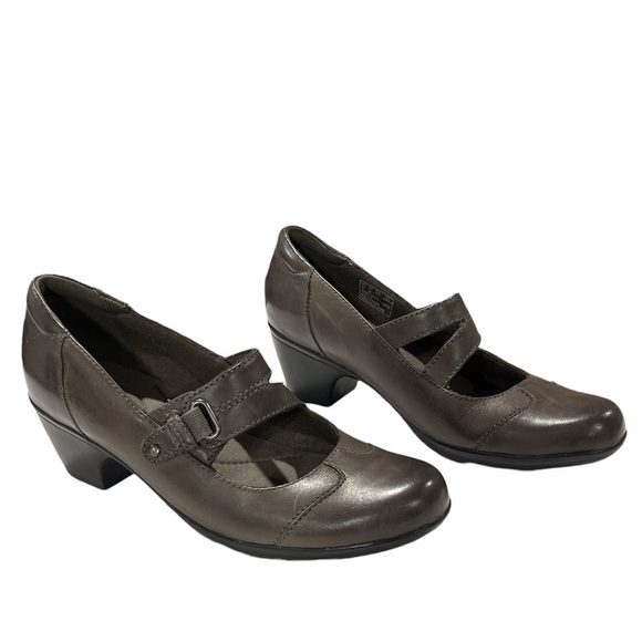 Clarks Leather Slip-on Mary Janes - Ingalls Siene  10W  0481 - Picture 3 of 15